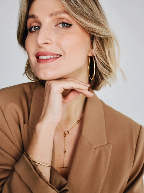 Браслет Косичка жовта позолота Youko