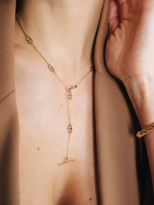 Браслет Косичка желтая позолота Youko 2