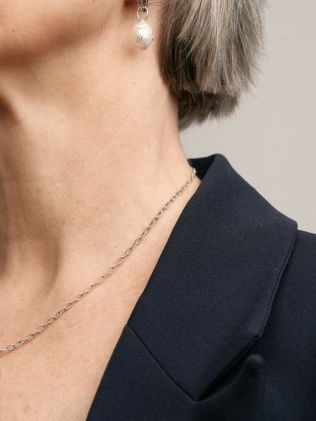 Підвіска срібна Ланки з підвісною Перлиною Youko 2