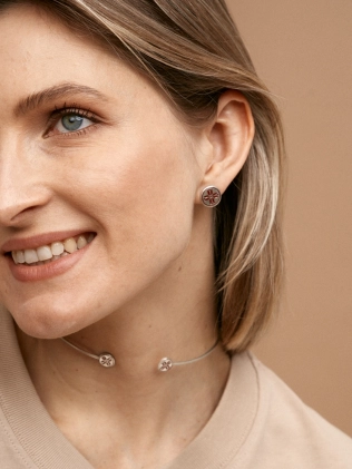 Сережки срібні Монети З орнаментом Алатир (10 мм) Youko - купити в інтернет-магазині Youko (Юко) – ціни в Україні, відгуки, фото 2