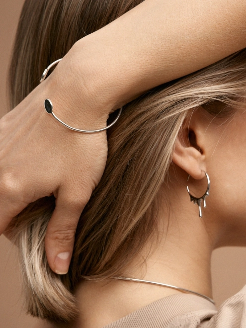 Браслет срібний Бангл Монети Youko