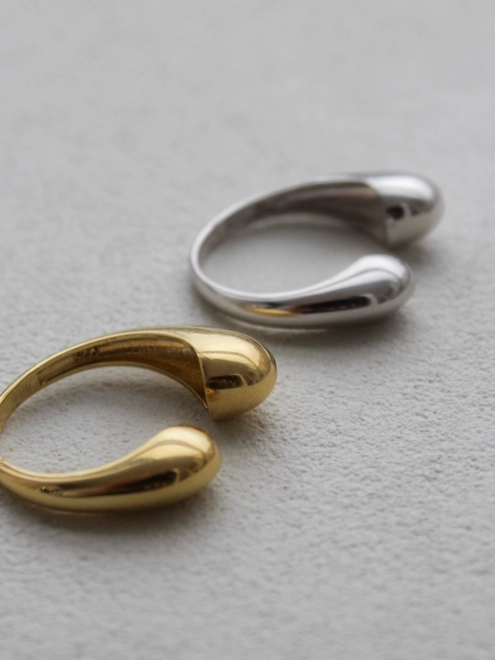 Кольцо Две Капли желтая позолота Youko