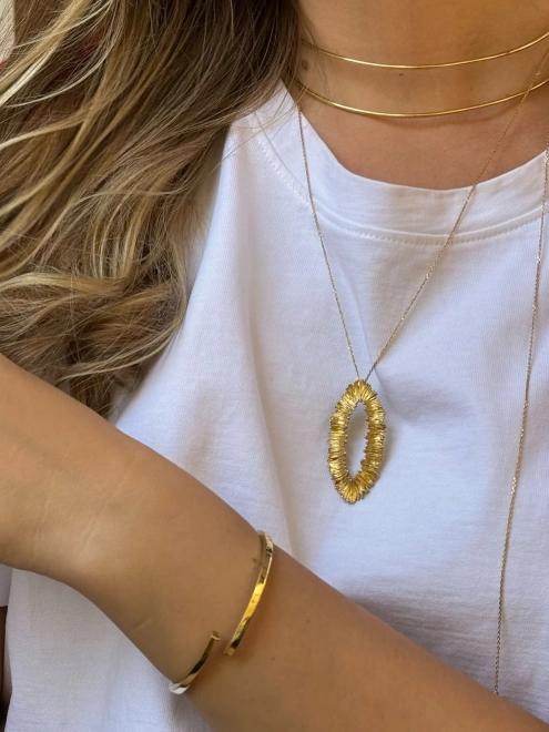 Підвіска Бангл подвійний в позолоті Youko