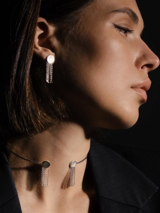 Сережки Монети з Ланцюгом 10 мм Youko 2