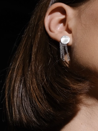 Сережки Монети з Ланцюгом 10 мм Youko 2