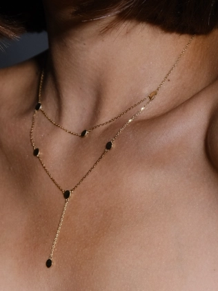 Подвеска Сотуар Монеты двойной 5 мм в позолоте Youko 2