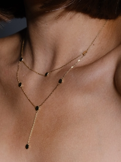 Подвеска Сотуар Монеты двойной 5 мм в позолоте Youko