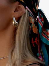 Сережки об'ємні Краплі пустотілі Youko