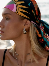 Серьги Объемные Капли Пустотелые Youko