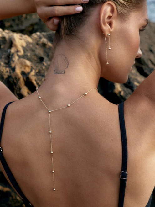 Подвеска серебряная Сотуар мелкие шары Youko желтая позолота - купить в интернет-магазине Youko – цена в Украине, отзывы, фото