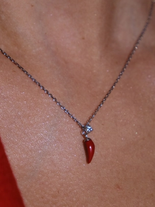 Подвеска серебряная Перчик с Цирконом Youko - купить в интернет-магазине Youko – цена в Украине, отзывы, фото 2