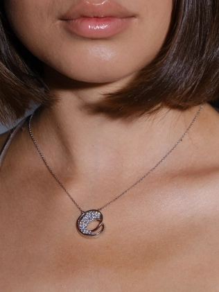 Підвіска срібна Спіраль Розсип каміння Youko 2