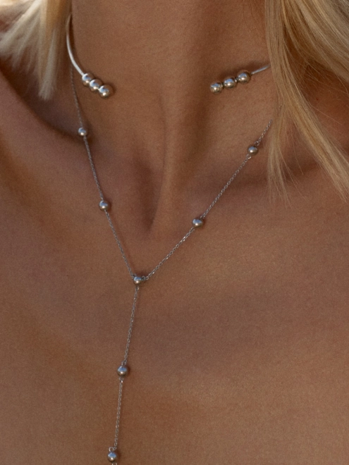 Подвеска серебряная Бангл с Шариками Youko - купить в интернет-магазине Youko – цена в Украине, отзывы, фото