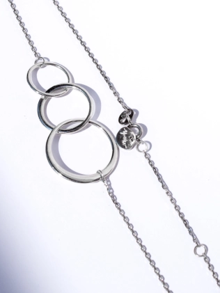 Подвеска серебряная Три Кольца Youko 2