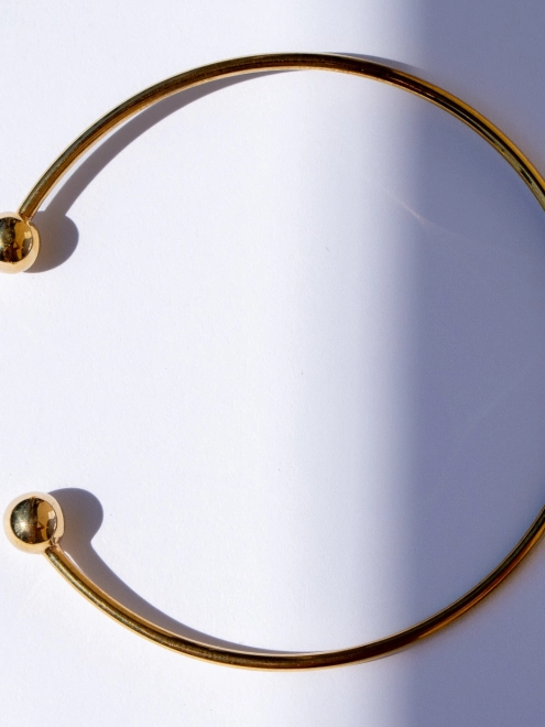 Подвеска серебряная Бангл 10 мм Youko желтая позолота - купить в интернет-магазине Youko – цена в Украине, отзывы, фото