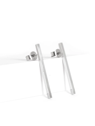 Серьги Бруски Гладкие 3 см Youko 2