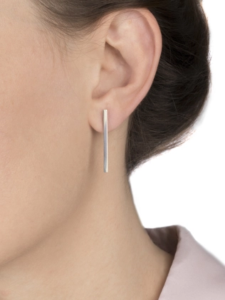 Серьги Бруски Гладкие 3 см Youko 2