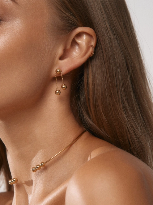 Подвеска серебряная Бангл 6 шариков Youko в позолоте - купить в интернет-магазине Youko – цена в Украине, отзывы, фото