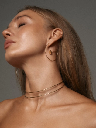 Підвіска Бангл подвійний в позолоті Youko 2