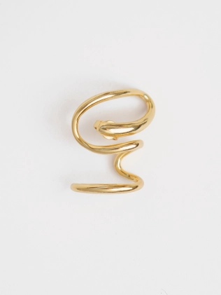 Серьги Каффа Кобра в позолоте Youko 2