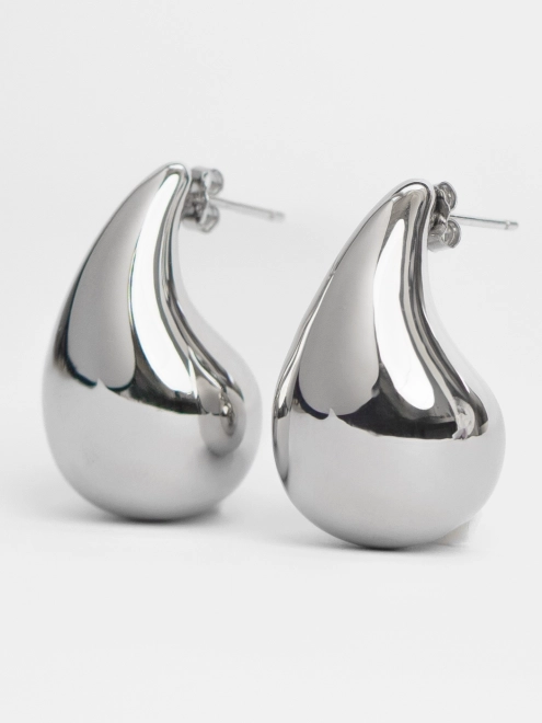 Серьги Объемные Капли Пустотелые Youko