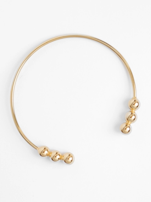 Браслет Бангл c шариками позолота Youko