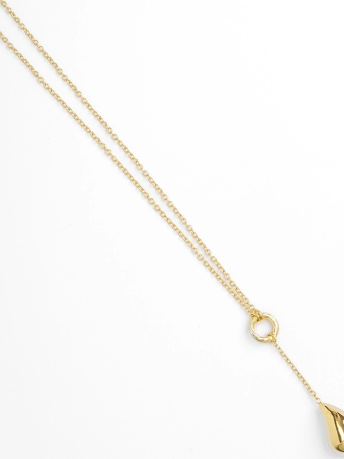 Підвіска Круг з Краплею жовта позолота Youko