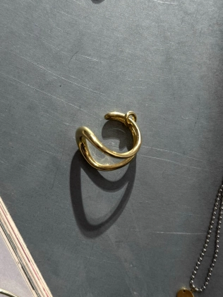 Каблучка cрібна Кобра жовта позолота Youko 2