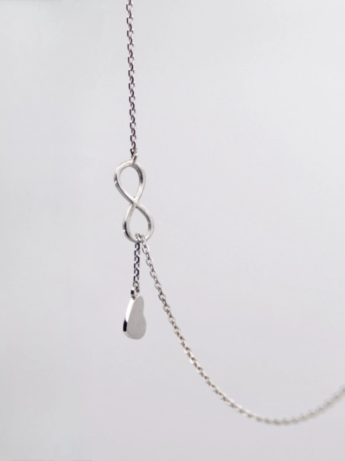 Подвеска серебряная Бесконечность с Сердцем Youko - купить в интернет-магазине Youko – цена в Украине, отзывы, фото