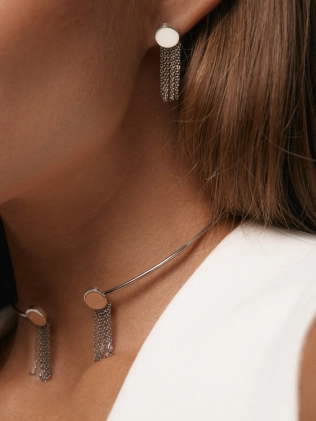 Підвіска срібна Бангл Монети з ланцюгами Youko 2