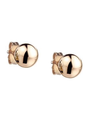 Сережки Сферы Пусеты 8 мм в позолоте Youko 2
