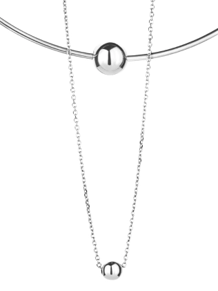 Подвеска Бангл Две Сферы на цепи Youko 2