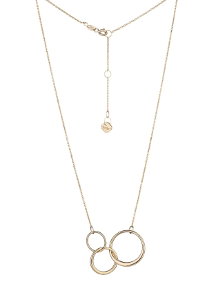 Підвіска срібна Три Кільця в позолоті Youko 2