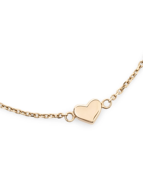 Браслет Серце Одинарне жовта позолота Youko