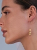 Сережки Зайчик на ланцюгу жовта позолота Youko