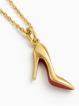 Підвіска Туфелька Лабутен в жовтій позолоті 2