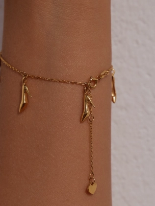 Браслет Туфелька Лабутен позолота Youko 2