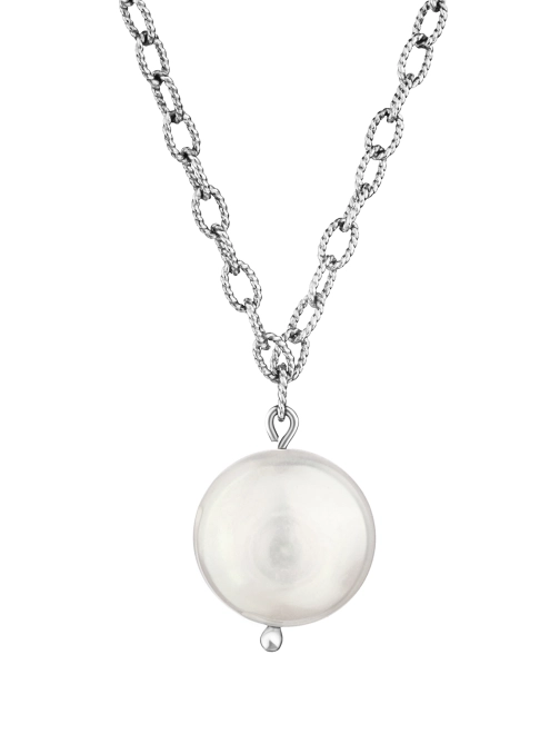 Підвіска срібна Ланки з підвісною Перлиною Youko