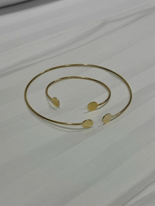 Набор 4 Бангл Монеты в позолоте Youko 2