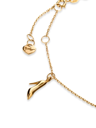 Браслет на ногу (анклет) Туфелька Лабутен позолота Youko 2