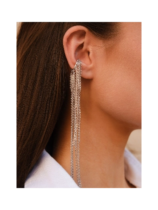 Сережка срібна Каффа довгі ланцюги Youko 2