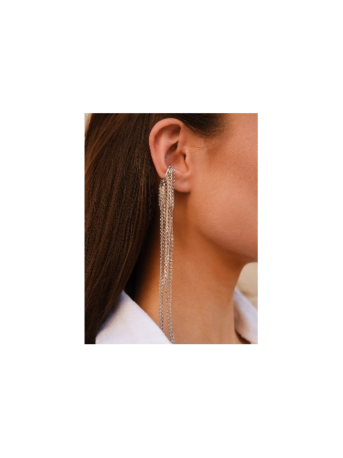 Сережка срібна Каффа довгі ланцюги Youko