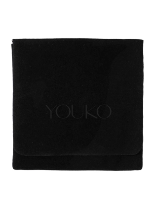 Сережки Каффа 3 мм з підвісом на ланцюгу Трикутник жовта позолота Youko 2