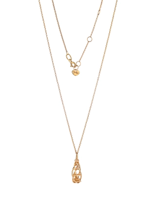 Підвіска Luna геометрія жовта позолота Youko 2