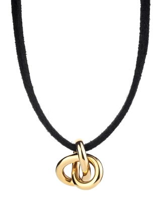 Подвес серебряный Шнурок Тринити Youko желтая позолота 2