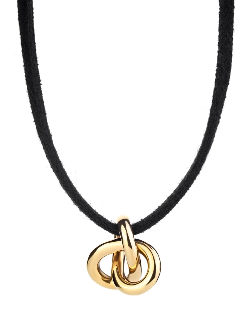 Підвіс срібний Шнурок Трініті Youko жовта позолота