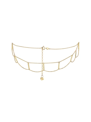 Підвіска Чокер Сходи жовта позолота Youko 2