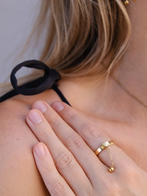 Набор 3 Сердца в позолоте Youko