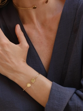 Набор 4 Бангл Монеты в позолоте Youko 2