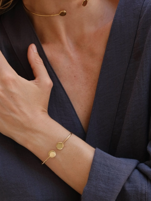 Набор 4 Бангл Монеты в позолоте Youko